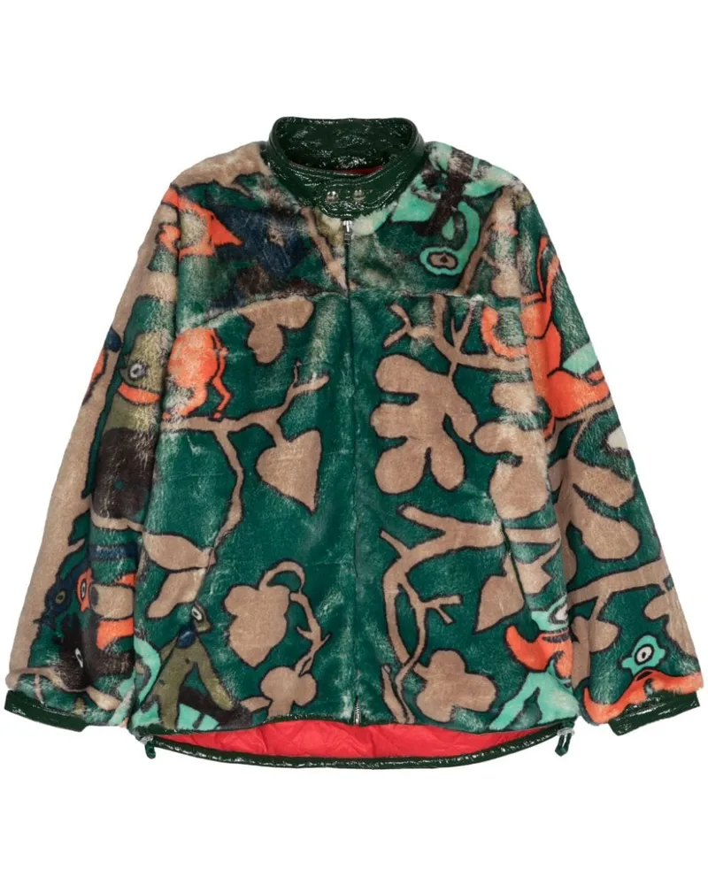 Walter van Beirendonck Sun Jacke mit Print Grün