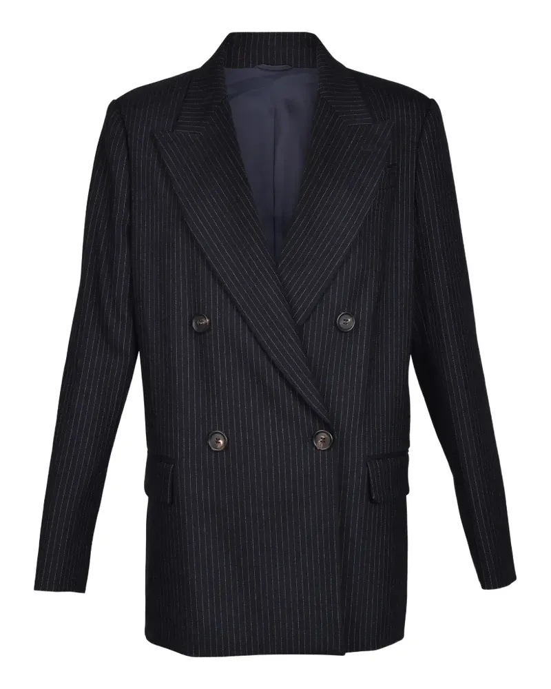 Brunello Cucinelli double-breasted blazer - Blau Blau