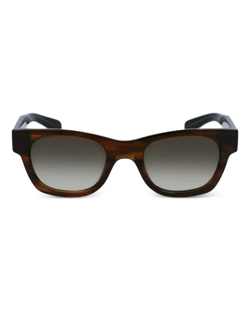 Paul Smith Sonnenbrille mit eckigem Gestell - Braun Braun