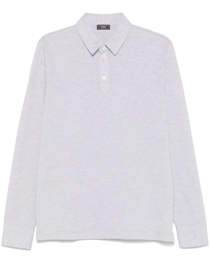 Peserico Piqué-Poloshirt mit meliertem Effekt - Grau Grau