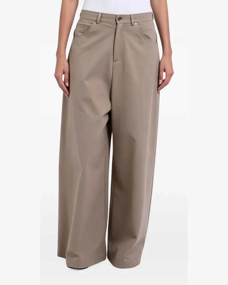 Brunello Cucinelli Hose mit weitem Bein - Nude Nude