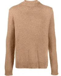 Jil Sander Pullover mit gebürstetem Effekt Braun