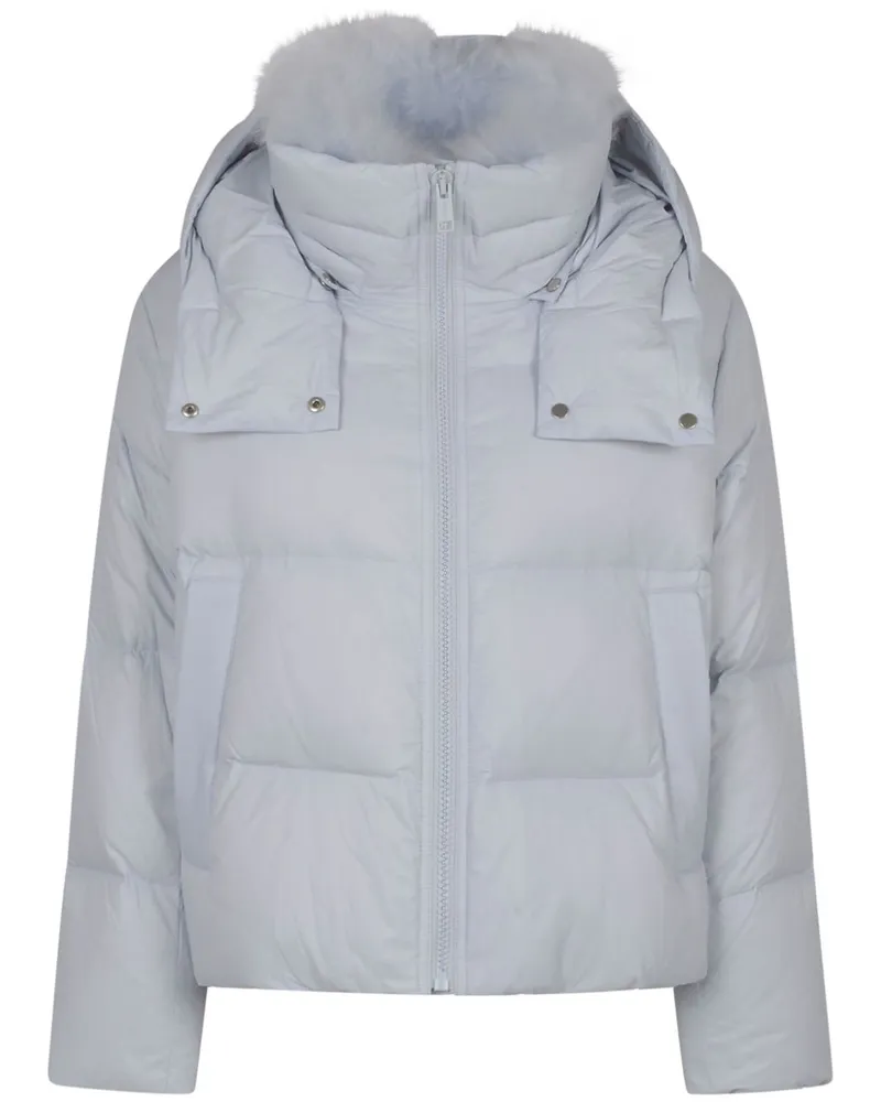 Yves Salomon Gefütterte Jacke mit Reißverschluss - Blau Blau