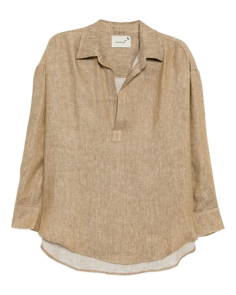 Bambah Bluse aus Leinen - Nude Nude