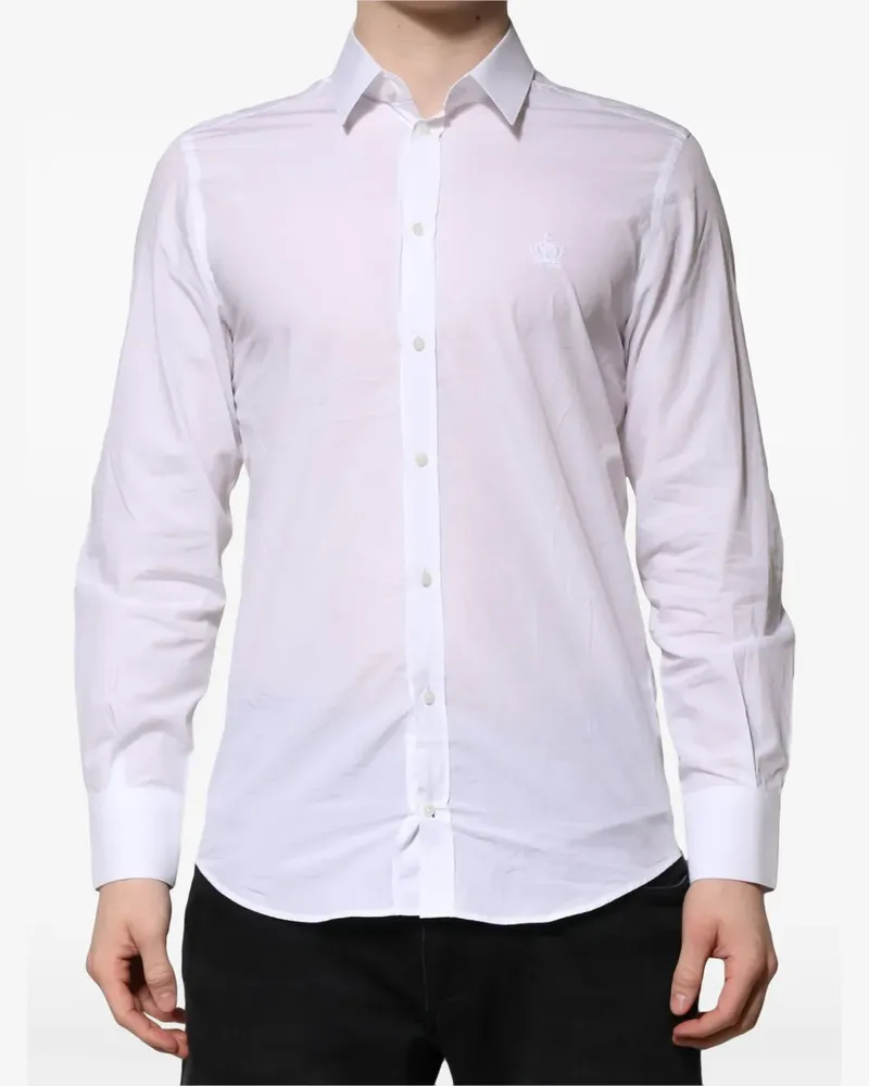 Dolce & Gabbana Martini Hemd - Weiß Weiß