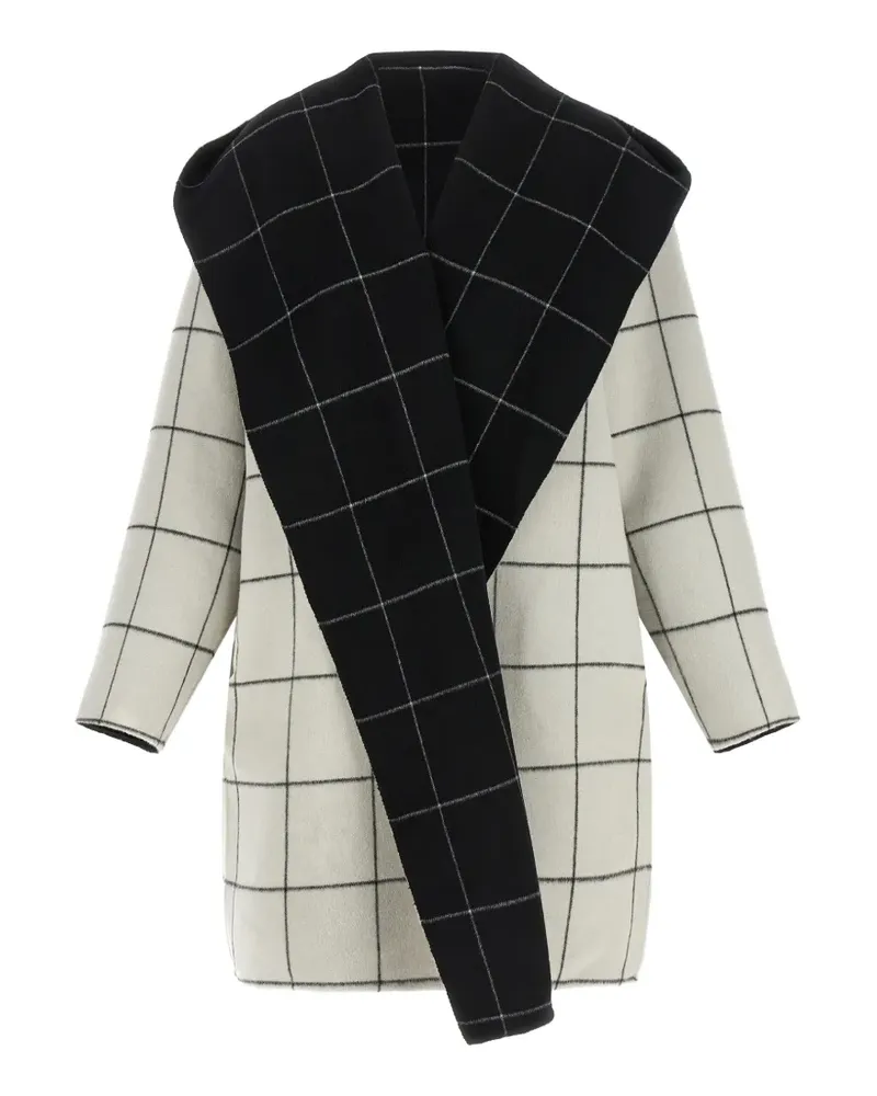 Totême Wendbarer Mantel mit Windowpane-Check - Nude Nude