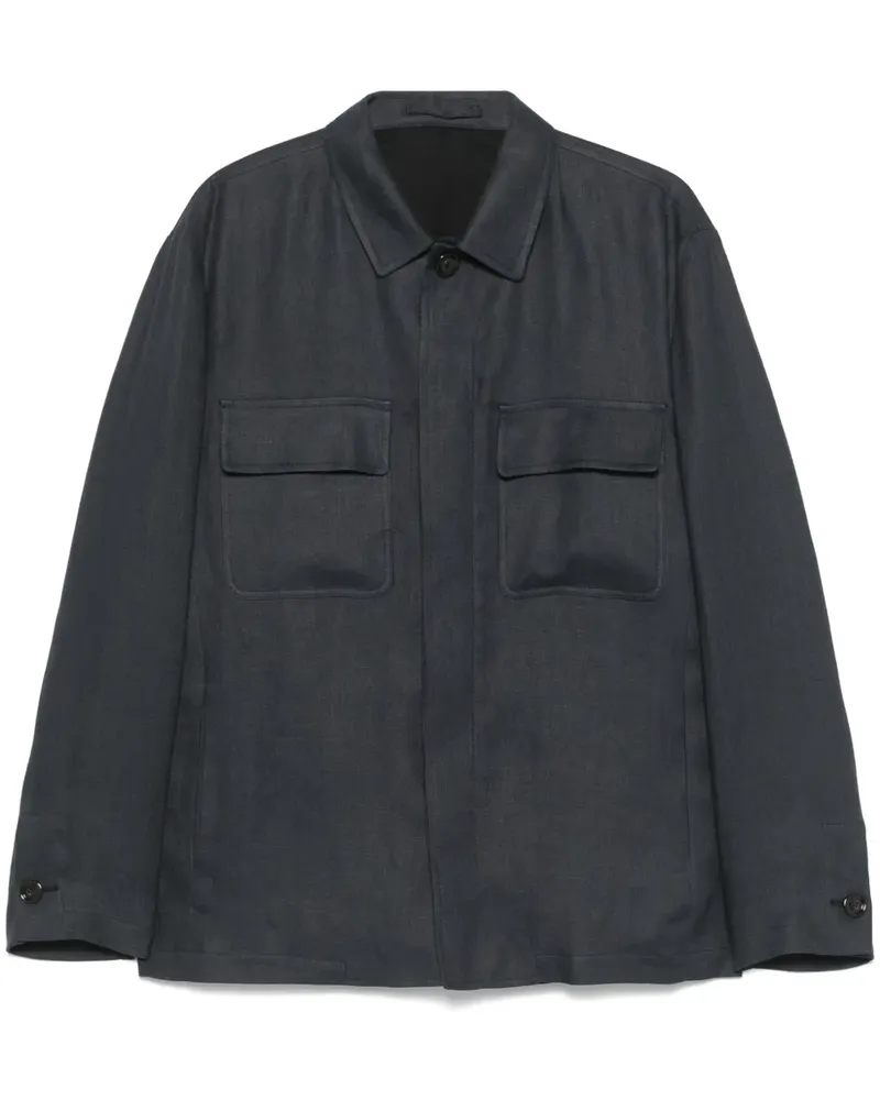 LARDINI Esansel Hemdjacke - Blau Blau