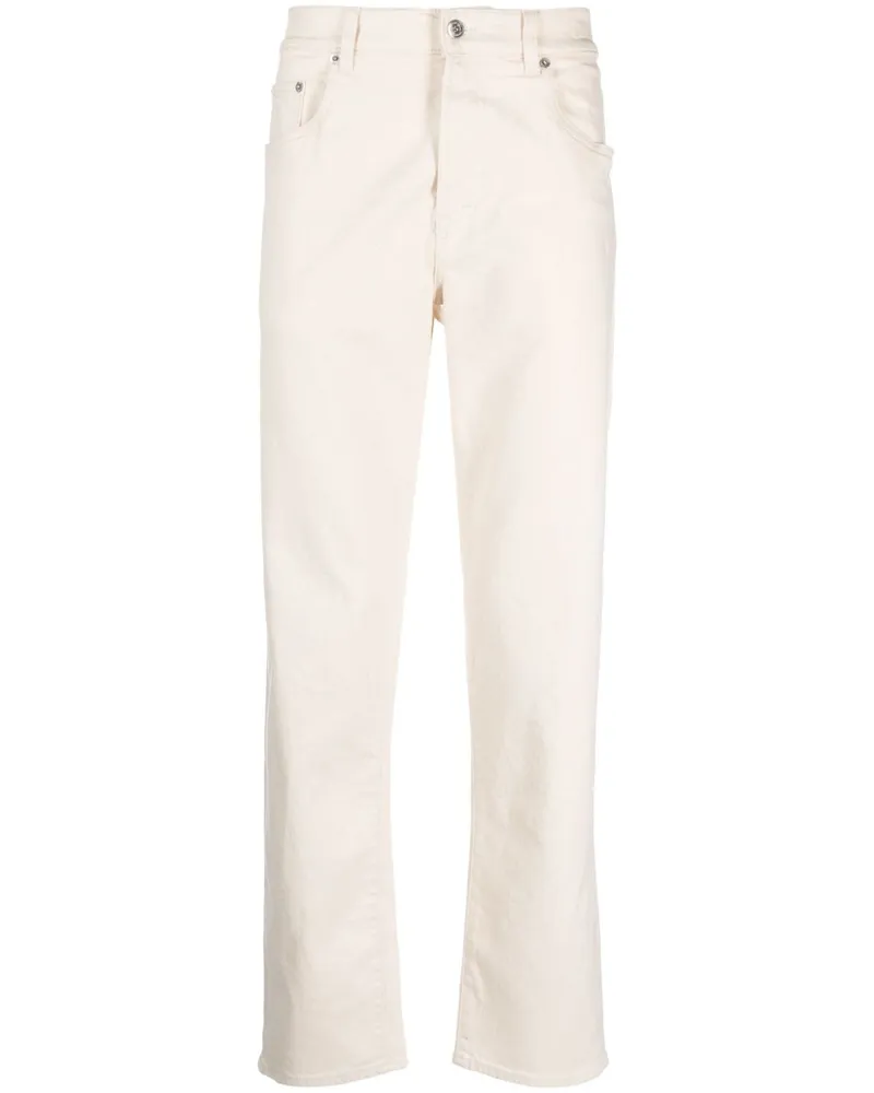 Department 5 High-Waist-Jeans mit Logo-Applikation - Nude Nude