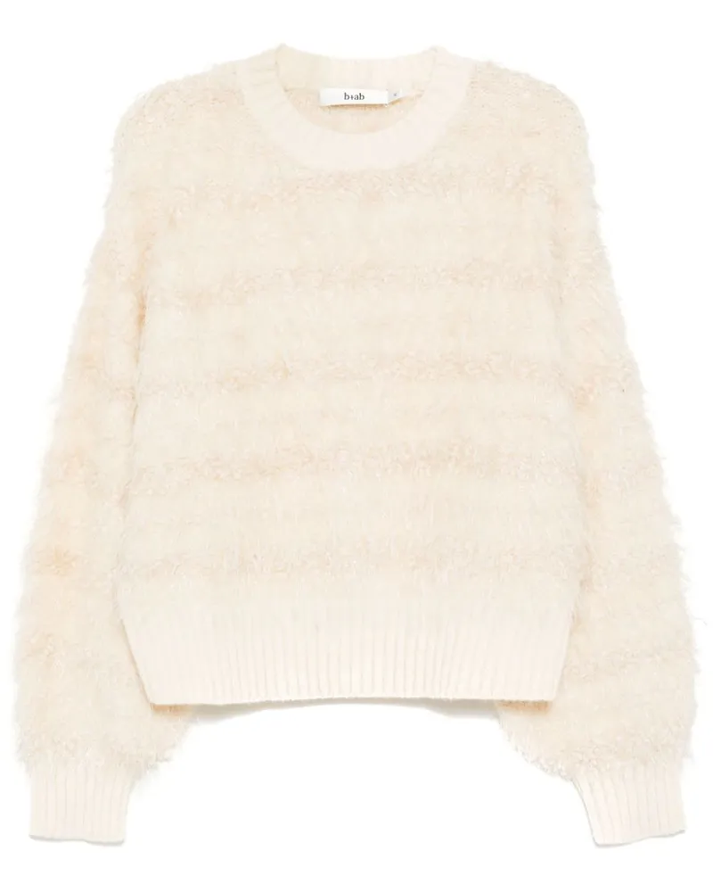 b+ab Strukturierter Pullover - Nude Nude