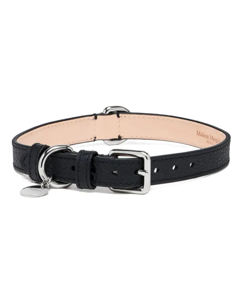 Maison Margiela grainy-leather buckle-fastening keyring - Schwarz Schwarz