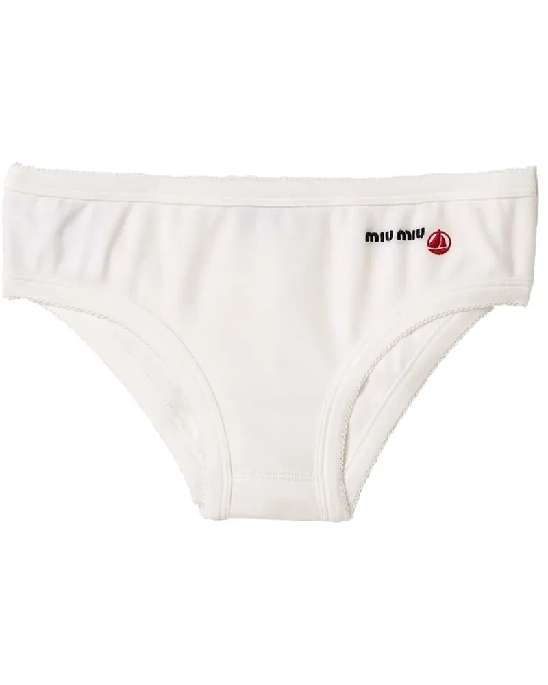 Miu Miu x Petite Bateau Jersey-Slip - Weiß Weiß