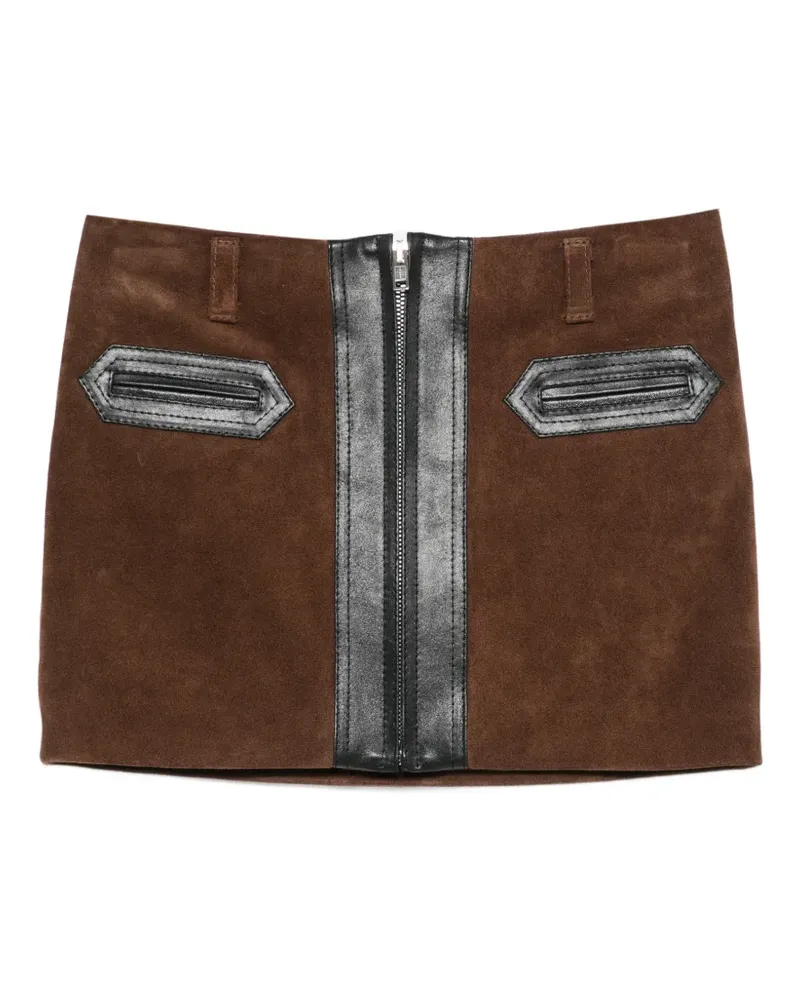 Marni suede mini skirt - Braun Braun