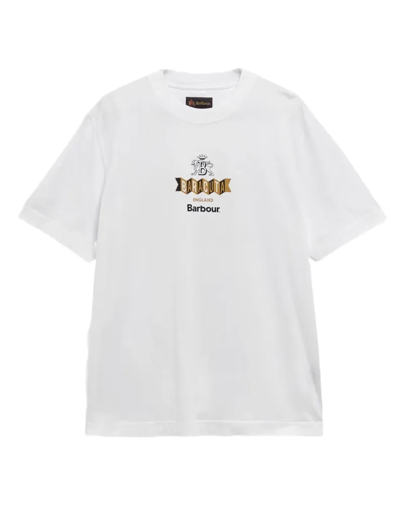 Barbour T-Shirt mit grafischem Print - Weiß Weiß