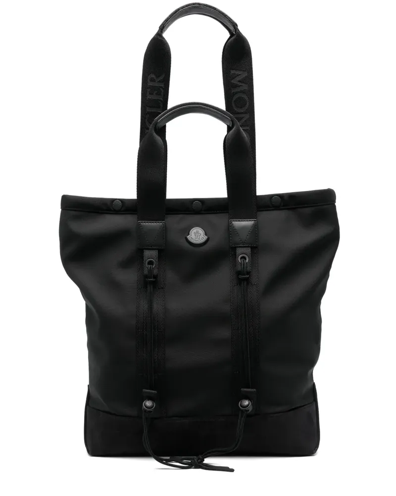Moncler Kleine wasserabweisende Tech Tote Bag - Schwarz Schwarz
