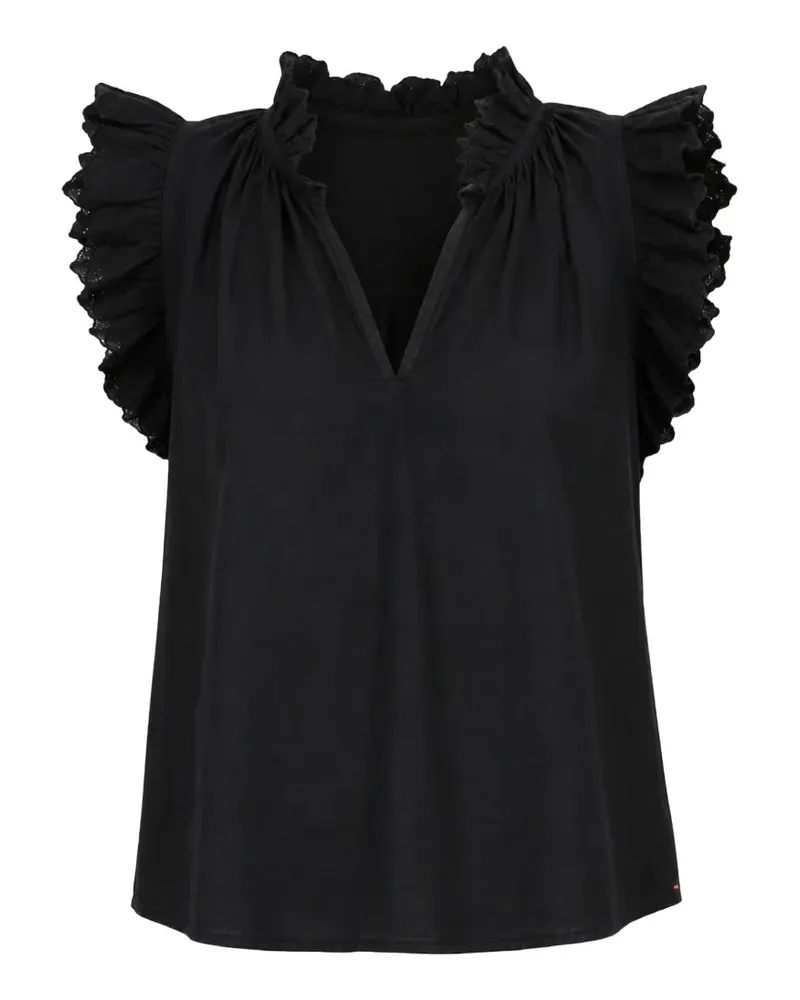 Xírena Bexie ruffled top - Schwarz Schwarz