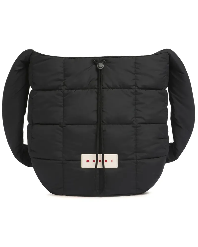 Marni Gesteppte Schultertasche - Schwarz Schwarz