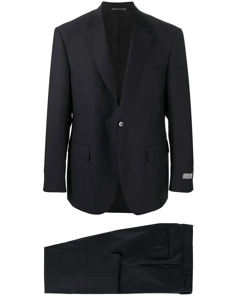 Canali Einreihiger Anzug - Blau Blau