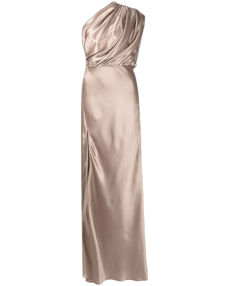 mason by michelle mason Asymmetrisches Abendkleid - Nude Nude