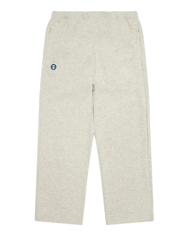BAPE AAPENOW Jogginghose mit Moonface-Patch - Grau Grau