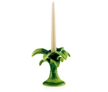 Kleiner Kerzenhalter in Palmenform - Grün