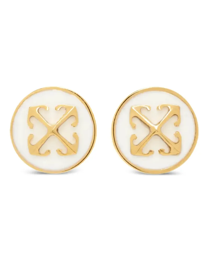 OFF-WHITE Arrows-motif stud earrings - Gold Gold