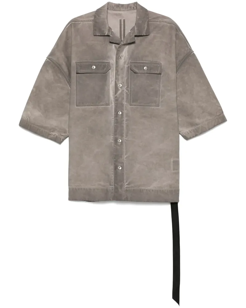DRKSHDW by Rick Owens Magnum Tommy Hemd - Grau Grau