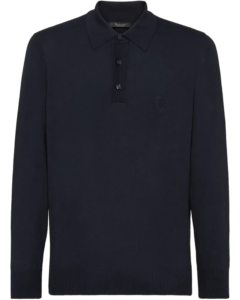 Billionaire Pullover mit Logo-Stickerei - Blau Blau