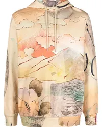 Paul Smith Hoodie mit Narcissus-Print Nude