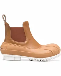 Stella McCartney Klobige Chelsea-Boots Braun