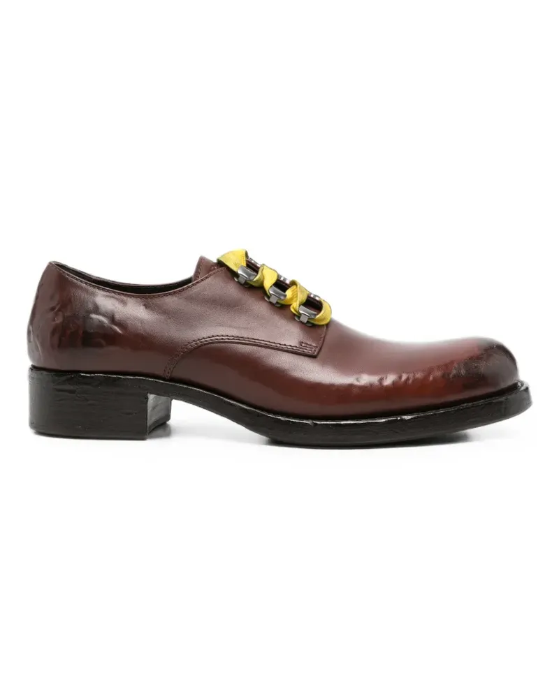 Prada Schnürschuhe aus Leder - Braun Braun