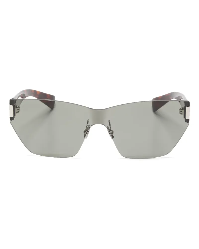 Saint Laurent Sonnenbrille mit Oversized-Gestell - Schwarz Schwarz