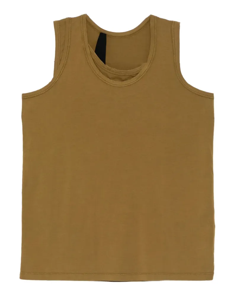 Marina Yee layered-neck tank top - Schwarz Schwarz