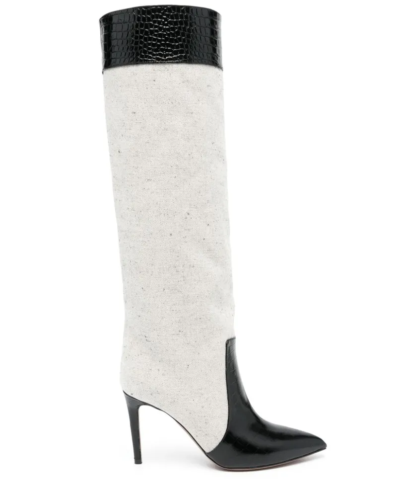 Paris Texas Kniehohe Stiefel 90mm - Nude Nude