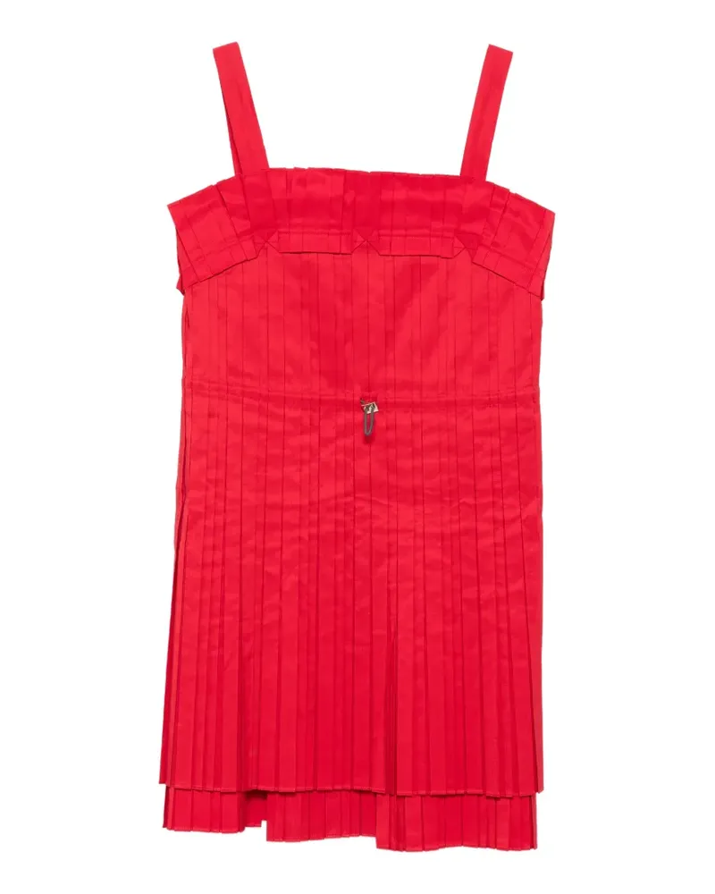 Fendi pleated mini dress - Rot Rot