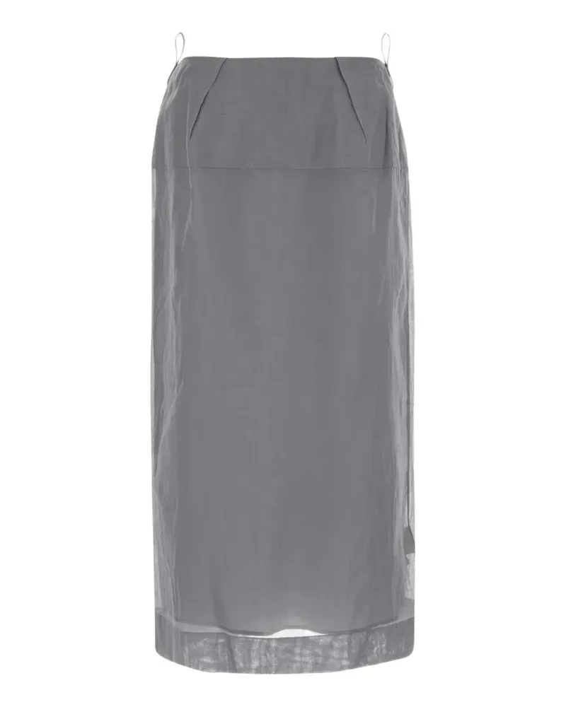 Carven cotton midi skirt - Grau Grau