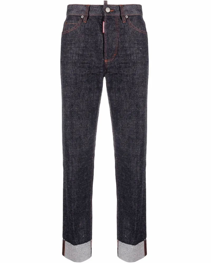 Dsquared2 Jeans mit hohem Bund - Blau Blau