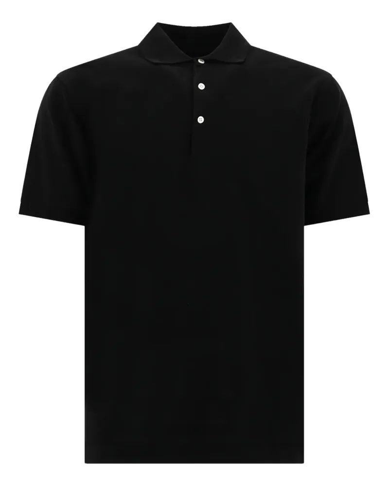 Beams Plus Poloshirt mit kurzen Ärmeln - Schwarz Schwarz