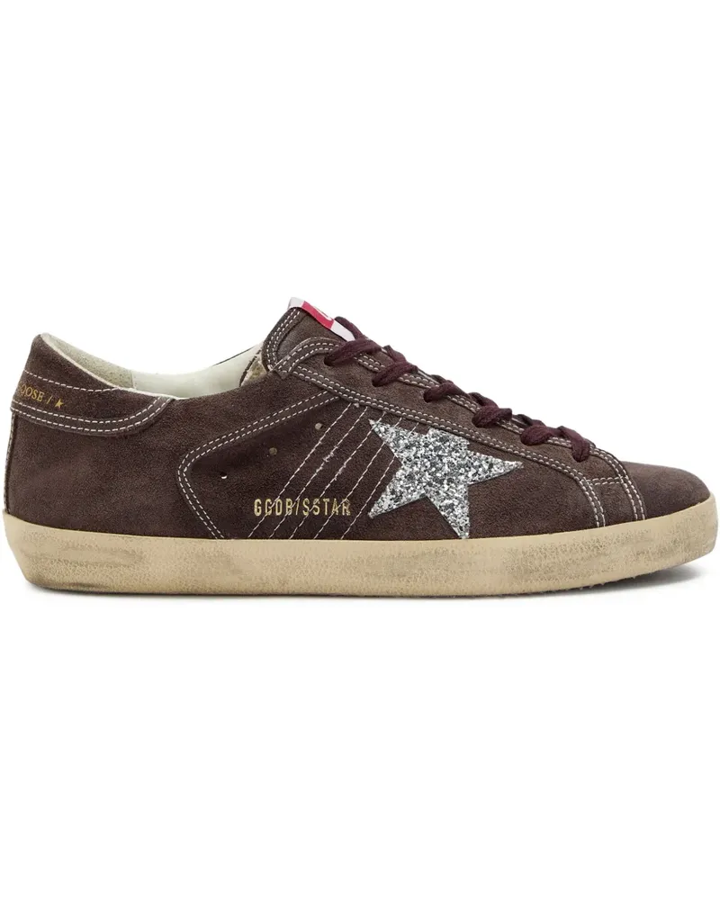 Golden Goose Sneakers mit Glitzer-Sternen - Braun Braun
