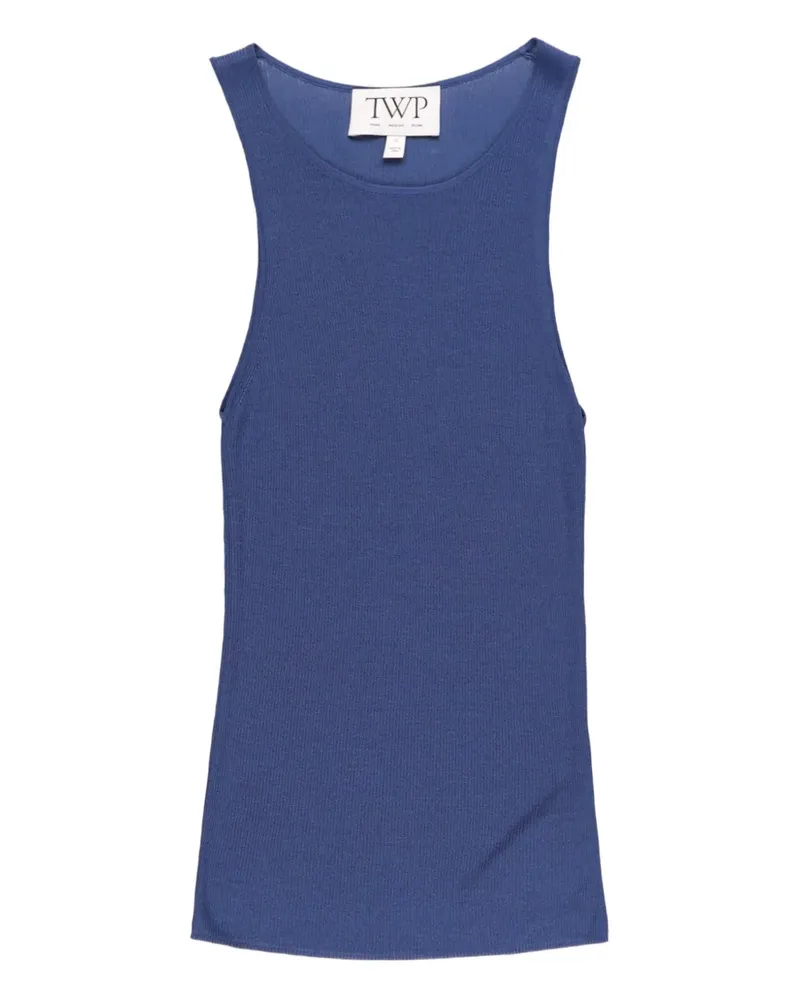 TWP Harbor ribbed tank top - Blau Blau