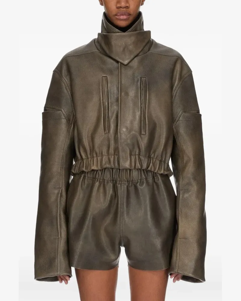 Rick Owens Mac Bomberjacke mit Kragen - Braun Braun