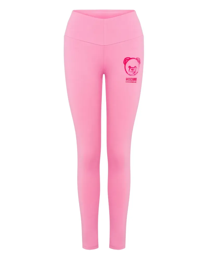 Moschino Leggings mit Teddy-Print - Rosa Rosa