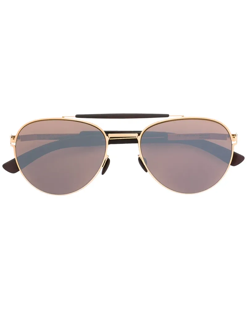 Mykita Pilotenbrille mit getönten Gläsern - Braun Braun
