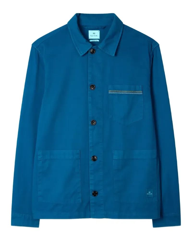 Paul Smith Hemdjacke mit geknöpften Taschen - Blau Blau