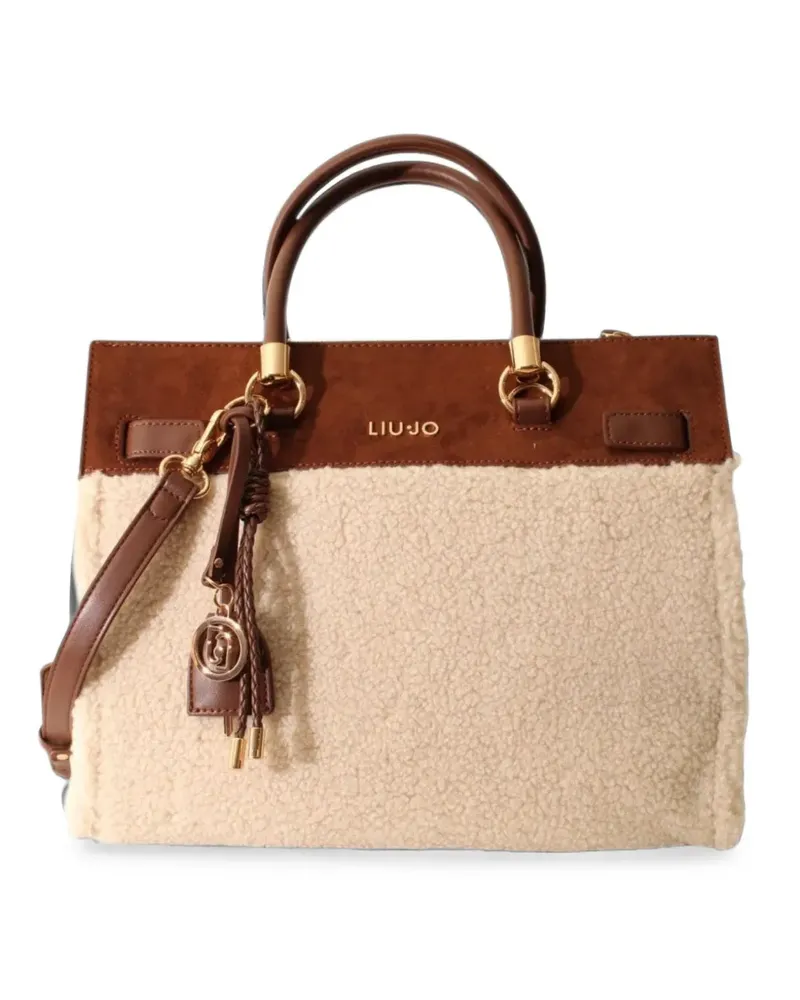 Liu Jo paneled tote bag - Nude Nude