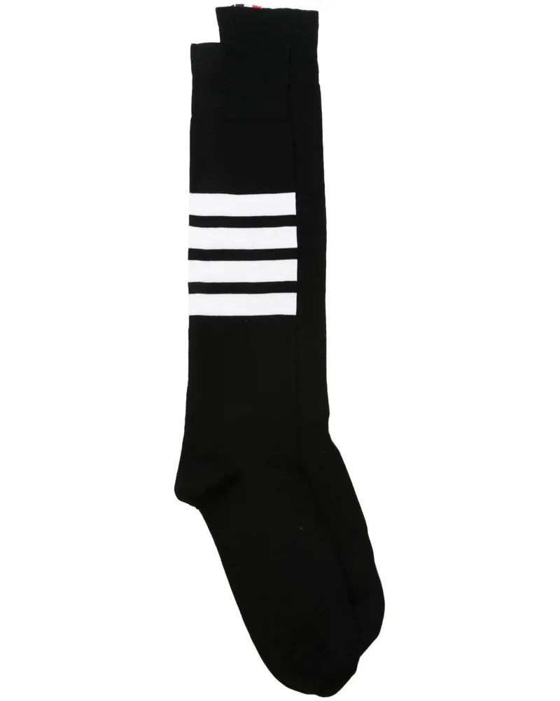 Thom Browne Socken mit 4 Streifen - 001 BLACK 001