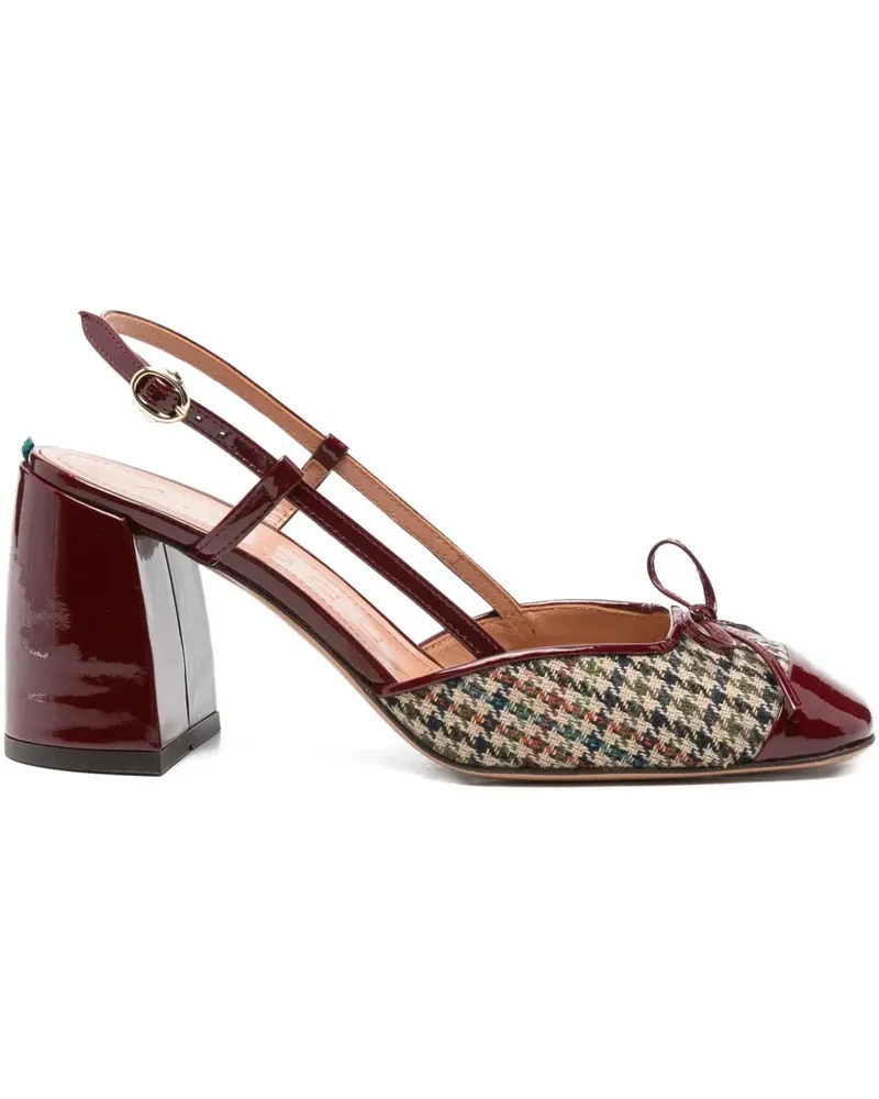 A.BOCCA Pumps mit Hahnentrittmuster - Braun Braun