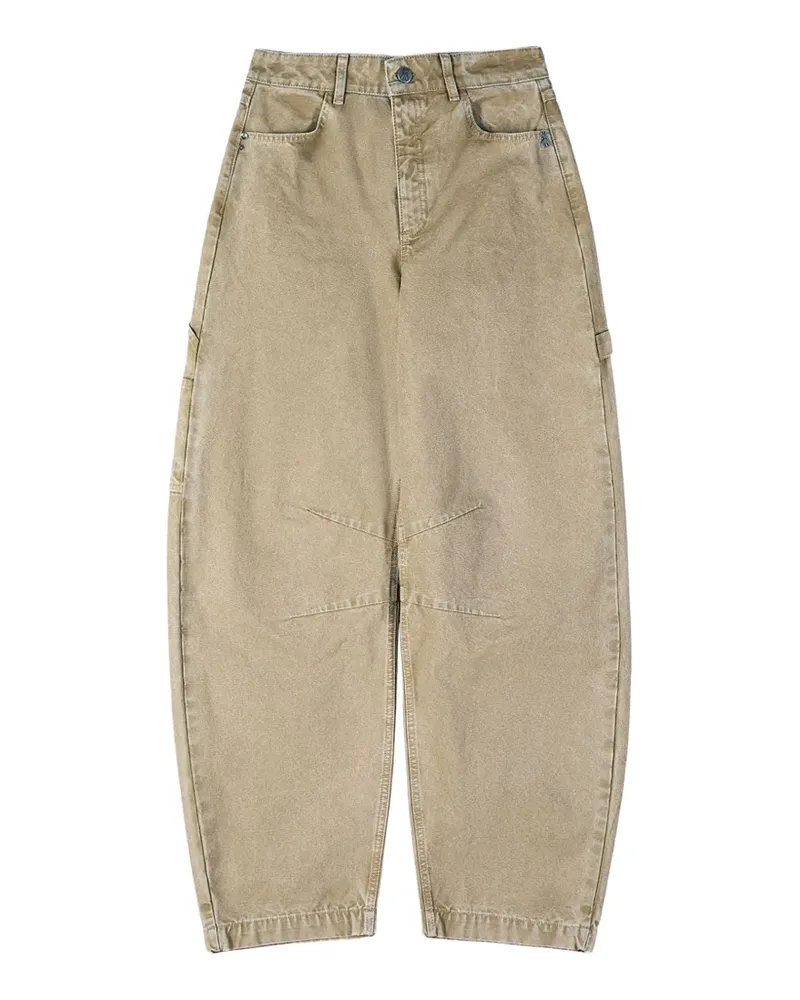 Patrizia Pepe canvas cargo jeans - Nude Nude