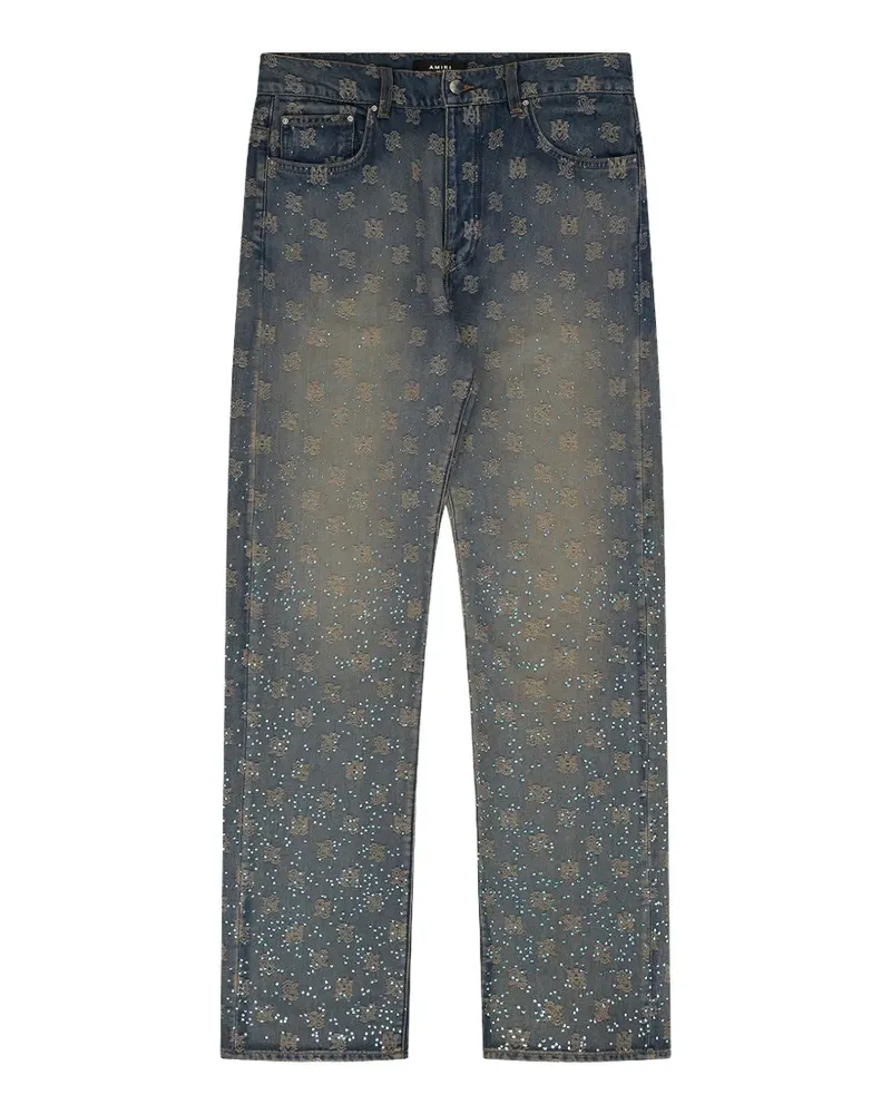 Amiri Crystal Burst MA Paisley jeans - Blau Blau
