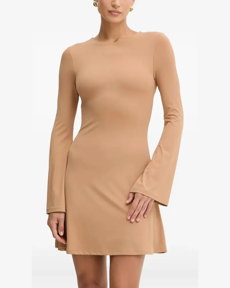Silvian Heach Midikleid mit langen Ärmeln - Nude Nude