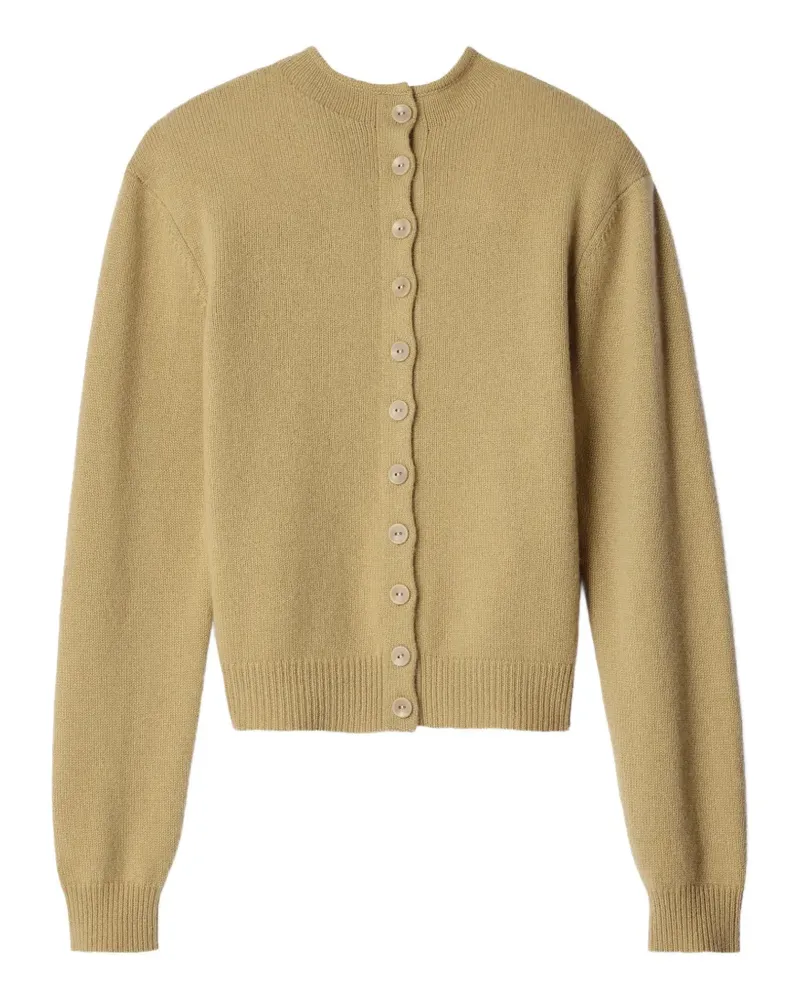 Christophe Lemaire reversible buttoned sweater in cashmere - Nude Nude
